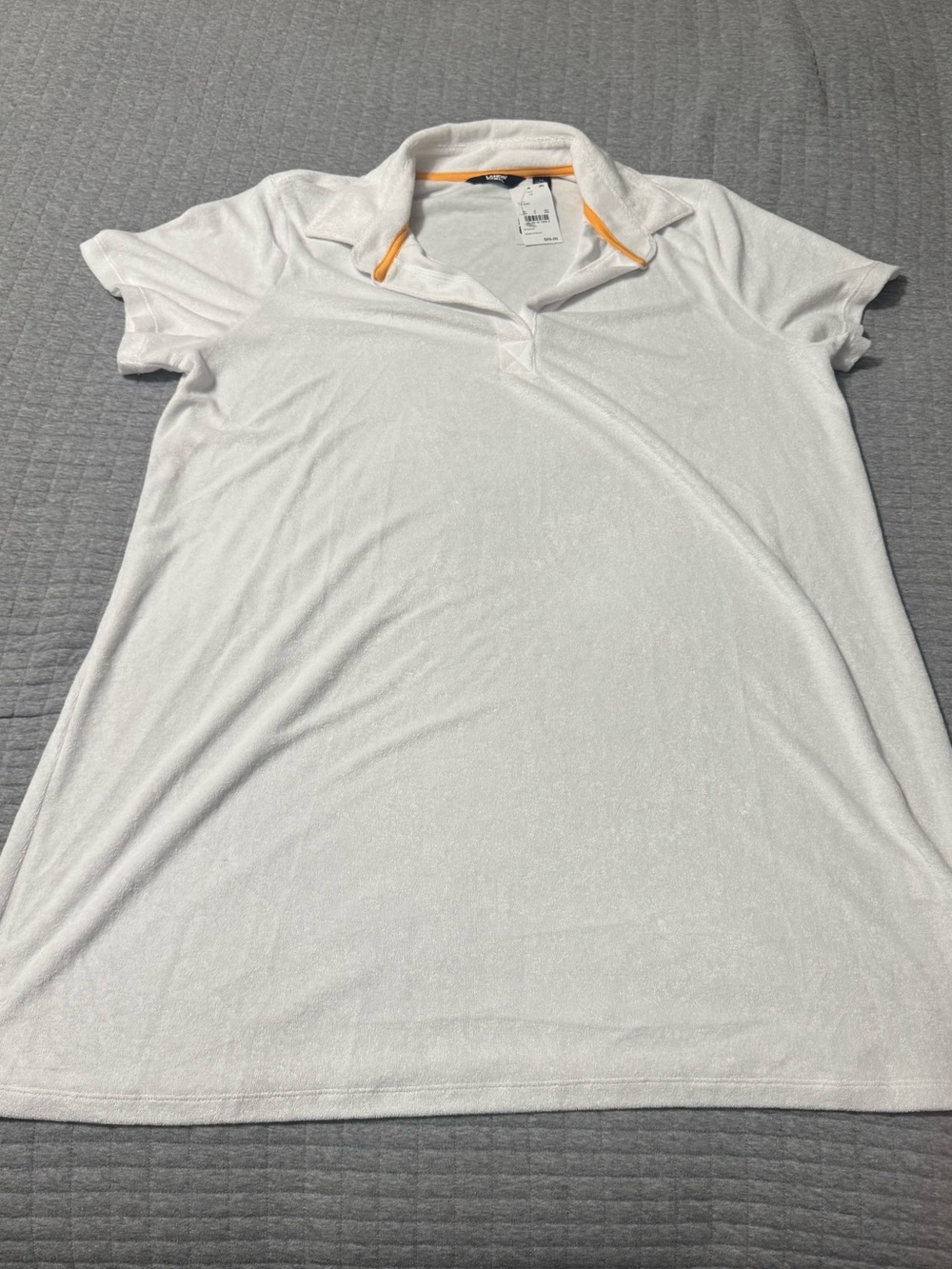 Lands End Collared White Women’s Swim Cover Up